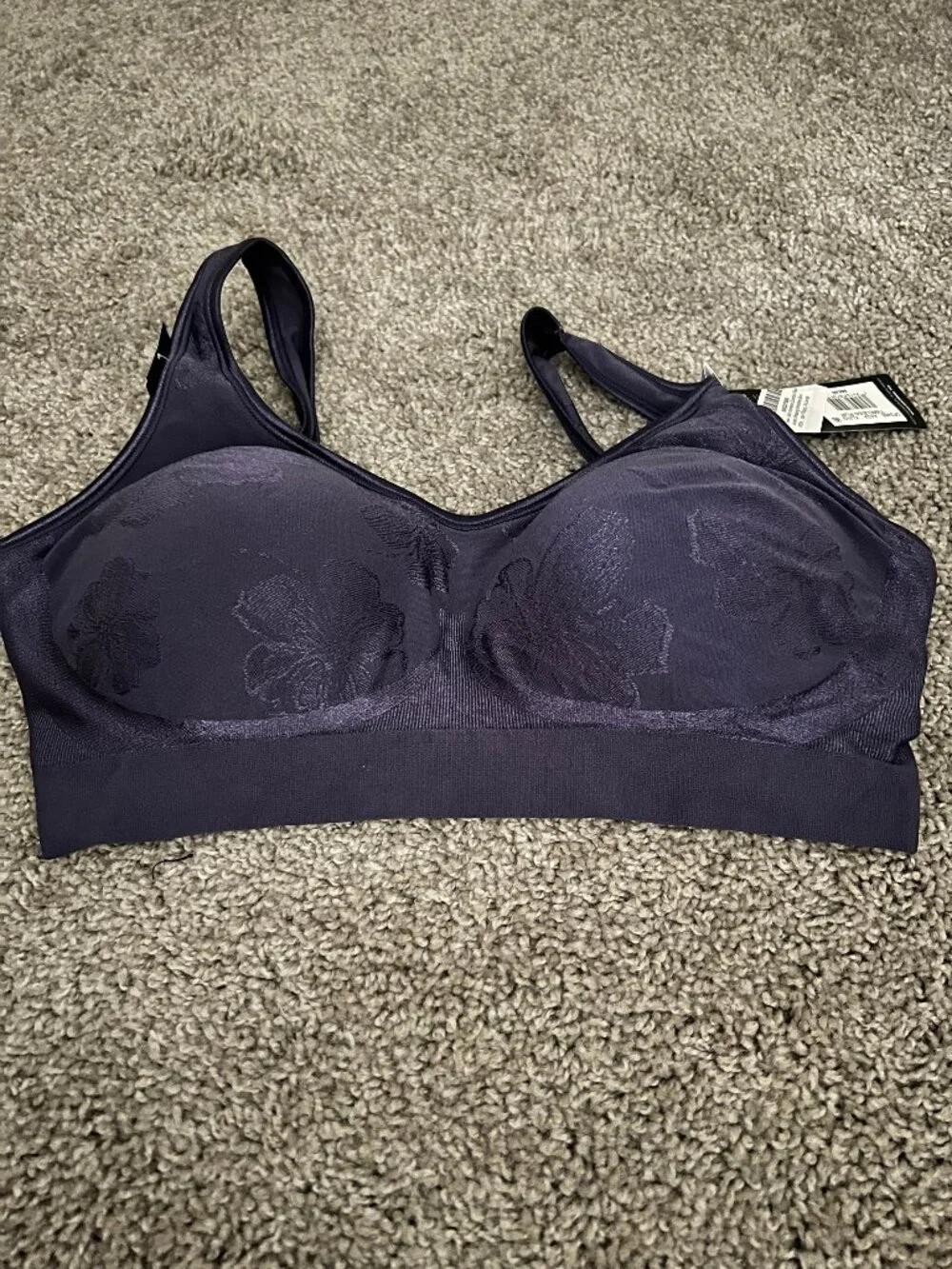 NWT Bali Comfort Revolution Wirefree Bra Timeless Purple Tropic XL